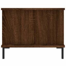 Berkfield Home Decorative Coffee Table Brown Oak 90x50x40 cm Engineered Wood - Size: 90 x 50 x 40 cm - thumbnail 7