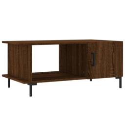 Berkfield Home Decorative Coffee Table Brown Oak 90x50x40 cm Engineered Wood - Size: 90 x 50 x 40 cm - thumbnail 3