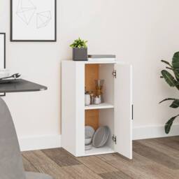 Berkfield Home Sideboard White 40x33x70 cm Engineered Wood - Size: 40 x 33 x 70 cm - thumbnail 7