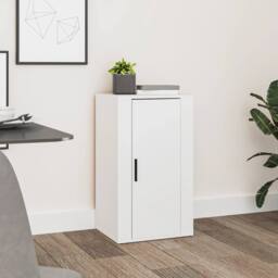 Berkfield Home Sideboard White 40x33x70 cm Engineered Wood - Size: 40 x 33 x 70 cm - thumbnail 2