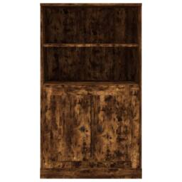 Berkfield Home Highboard Smoked Oak 60x35.5x103.5 cm Engineered Wood in Brown - thumbnail 6