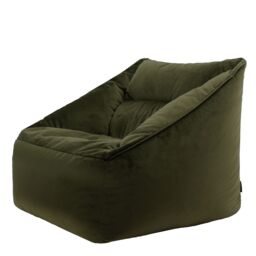 icon Natalia Velvet Adults Bean Bag Armchair, Large Beanbag Dusk Pink in Olive - thumbnail 3