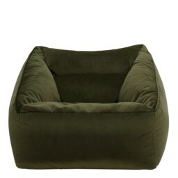 icon Natalia Velvet Adults Bean Bag Armchair, Large Beanbag Dusk Pink in Olive - thumbnail 4