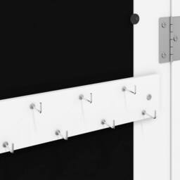 Berkfield Home Mirror Jewellery Cabinet Wall Mounted White 30x8.5x90 cm - thumbnail 8