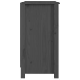 Berkfield Home Beautiful Book Cabinet Grey 50x35x68 cm Solid Wood Pine - Size: 50 x 35 x 68 cm - thumbnail 6