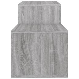 Berkfield Home Shoe Cabinet Grey Sonoma 150x35x45 cm Engineered Wood - Size: 150 x 35 x 45 cm - thumbnail 6