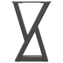Berkfield Home Coffee Table Legs 2 pcs Anthracite 28x(42-43.3) cm Steel - thumbnail 5