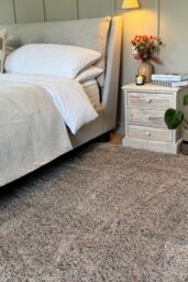 Kukoon Beige Soft Fluffy Shaggy Cosy Warm Bedroom Area Rugs - Size: 200 cm x 290 cm - thumbnail 1