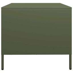 Berkfield Home Coffee Table Olive Green 101.5x50x43.5 cm Cold-rolled Steel - thumbnail 6