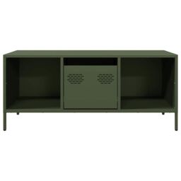 Berkfield Home Coffee Table Olive Green 101.5x50x43.5 cm Cold-rolled Steel - thumbnail 4