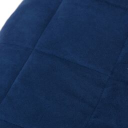 Berkfield Home Weighted Blanket Blue 150x200 cm 7 kg Fabric - thumbnail 4