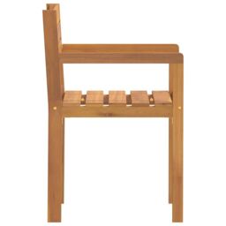Berkfield Home Garden Chairs 2 pcs 50x53x80 cm Solid Wood Acacia in Brown - Size: 50 x 53 x 80 cm - thumbnail 6