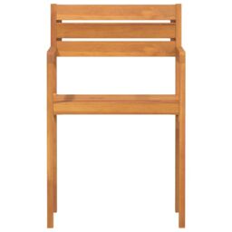 Berkfield Home Garden Chairs 2 pcs 50x53x80 cm Solid Wood Acacia in Brown - Size: 50 x 53 x 80 cm - thumbnail 5