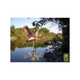 Good Directions Cottage Duck in Flight Copper Weathervane - Quality Wind Vane - thumbnail 2