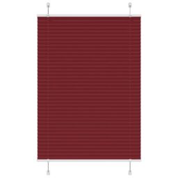 Berkfield Home Pleated Blind Bordeaux Red 90x150 cm Fabric Width 89.4 cm Polyester