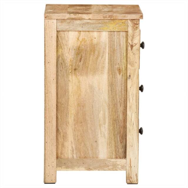 Berkfield Home Beautiful Bedside Cabinet 45x35x60 cm Solid Mango Wood in Brown - Size: 45 x 35 x 60 cm - image 1