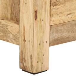 Berkfield Home Beautiful Bedside Cabinet 45x35x60 cm Solid Mango Wood in Brown - Size: 45 x 35 x 60 cm - thumbnail 7