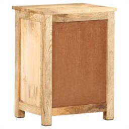 Berkfield Home Beautiful Bedside Cabinet 45x35x60 cm Solid Mango Wood in Brown - Size: 45 x 35 x 60 cm - thumbnail 4