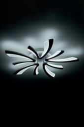 Living and Home Shaped White LED Flush Mount Ceiling Light - thumbnail 4