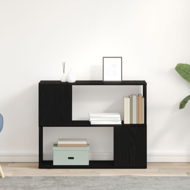 Berkfield Home White TV Stand 80x24x63 cm Made of Engineered Wood in Black - Size: 80 x 24 x 63 cm - image 1