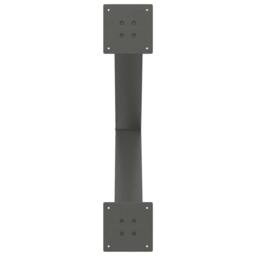 Berkfield Home Dining Table Legs X-Shaped 2 pcs Anthracite 70x(72-73) cm Steel in Dark Grey - thumbnail 7
