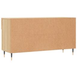 Berkfield Home Shoe Bench Sonoma Oak 102x35x55 cm Engineered Wood in Light Tan - Size: 102 x 35 x 55 cm - thumbnail 8