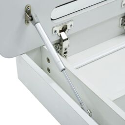 Berkfield Home LED Bathroom Mirror Cabinet 80x9.5x55 cm in White - thumbnail 6
