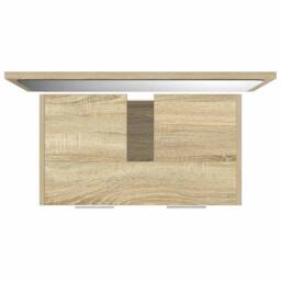 Berkfield Home 2 Piece Bathroom Furniture Set Sonoma Oak Engineered Wood in Light Brown - thumbnail 8