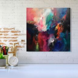 "Warren Reed - Designer Cosmic Fusion: Colours Of The Universe Canvas - Size: W16"" x H16""" - thumbnail 1