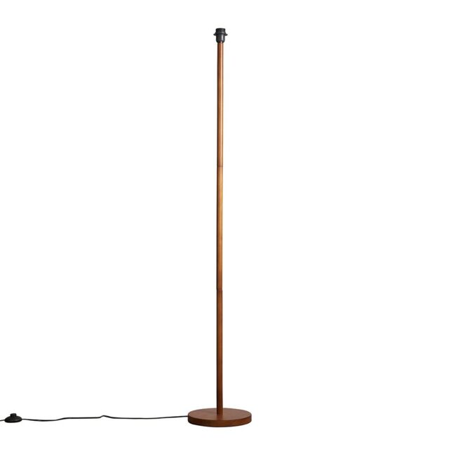 ValueLights Heather Wooden Traditional Floor Lamp Base in Dark Brown - image 1