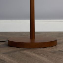 ValueLights Heather Wooden Traditional Floor Lamp Base in Dark Brown - thumbnail 3
