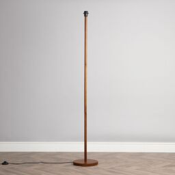 ValueLights Heather Wooden Traditional Floor Lamp Base in Dark Brown - thumbnail 2