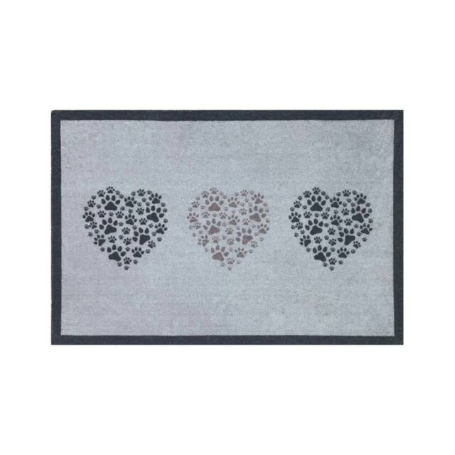 The Rug Shop UK Grey Modern Abstract Graphic Easy to Clean Mat - Size: 50 cm x 75 cm - image 1