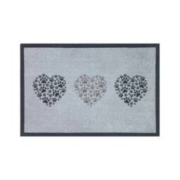 The Rug Shop UK Grey Modern Abstract Graphic Easy to Clean Mat - Size: 50 cm x 75 cm - thumbnail 1