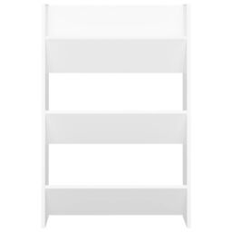 Berkfield Home Wall Shoe Cabinet White 60x18x90 cm Engineered Wood - Size: 60 x 18 x 90 cm - thumbnail 4
