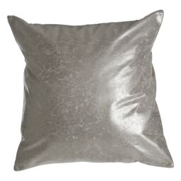 Orsina Kensington Townhouse Crush Leather Effect Silver Cushion