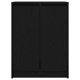 Berkfield Home Sideboard Black Oak 57x34x76 cm Engineered Wood - Size: 57 x 34 x 76 cm - thumbnail 6