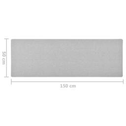 Berkfield Home Carpet Runner Light Grey 50x150 cm - Size: 100 cm diameter - thumbnail 7