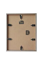 nielsen Quadrum A4 Wooden Picture Frame With Protective Glass Front in Mid Grey - thumbnail 4