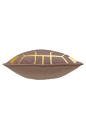 Furn Bee Deco Geometric Piped Cushion in Pink - Size: 43 cm x 43 cm - thumbnail 3