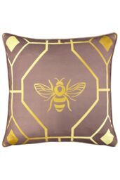 Furn Bee Deco Geometric Piped Cushion in Pink - Size: 43 cm x 43 cm - thumbnail 1