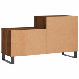 Berkfield Home Shoe Cabinet Brown Oak 102x36x60 cm Engineered Wood - Size: 102 x 36 x 60 cm - thumbnail 6