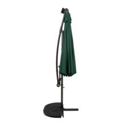 Monstershop LED Cantilever Parasol 3m With Half Fan Base - Green - thumbnail 2