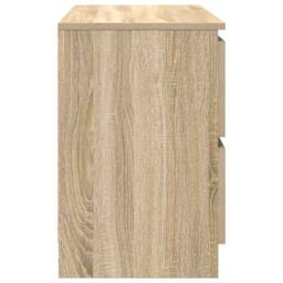 Berkfield Home TV Cabinet Sonoma Oak 80x35x54 cm Engineered Wood in Light Tan - Size: 80 x 35 x 54 cm - thumbnail 7