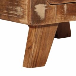 Berkfield Home Bedside Cabinet 37x32x50 cm Solid Wood Reclaimed - Size: 37 x 32 x 50 cm - thumbnail 8