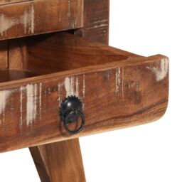 Berkfield Home Bedside Cabinet 37x32x50 cm Solid Wood Reclaimed - Size: 37 x 32 x 50 cm - thumbnail 7