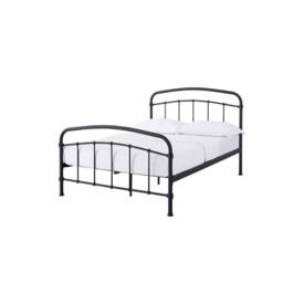 Lemon Pavilion Furniture 4.6 Feet Halston Double Bed - Metal - L200 x W146 x H113 cm - Black