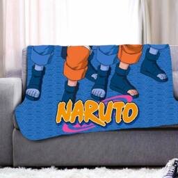 Naruto Fleece Shadow Clones Blanket in Mid Blue - Size: Crib - thumbnail 2