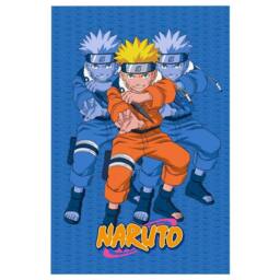 Naruto Fleece Shadow Clones Blanket in Mid Blue - Size: Crib - thumbnail 1