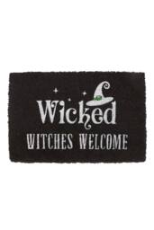 KDMD Black Wicked Witches Welcome Doormat - Spooky Season & Gift Idea - Size: Medium - thumbnail 2